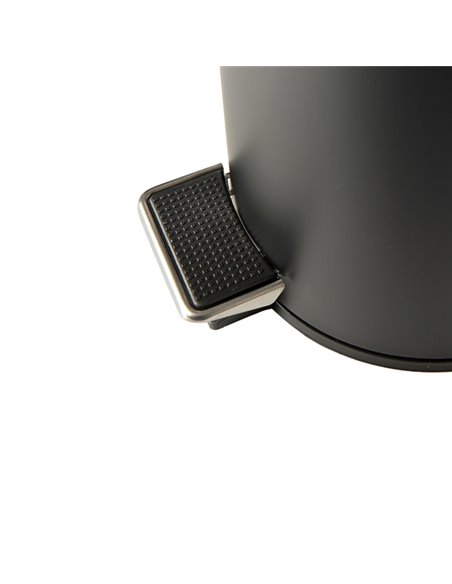 Bidone Premium con pedale e vaschetta 5Lt nero satinato Perfetto 0446C PERFETTO ACCESSORI PER IL BAGNO E DISPENSER