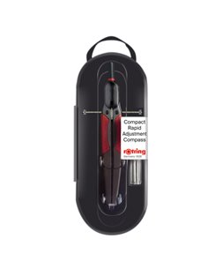 Compasso c/regolazione 360mm set 3 pz Rotring S0676580 ROTRING COMPASSI-BALAUSTRONI