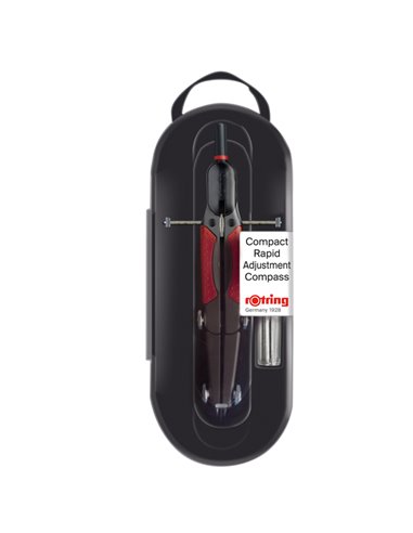 Compasso c/regolazione 360mm set 3 pz Rotring S0676580 ROTRING COMPASSI-BALAUSTRONI