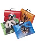 Valigetta polipropilene Animal Friends Color 28x38 d. 5cm fantas. ass. Colorosa 64EP16