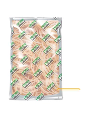 Elastico in gomma giallo Ø90 in sacchetto da 1KG Lebez 81050 LEBEZ ELASTICI
