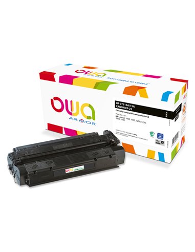TONER NERO ARMOR PER HP LASERJET 1200, 1220, 1000W, 1005W, 3300, 3380 K11893 ARMOR TONER RICOSTRUITI