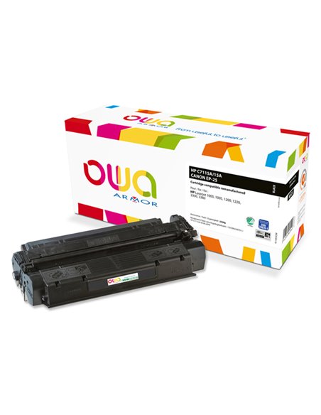 TONER NERO ARMOR PER HP LASERJET 1200, 1220, 1000W, 1005W, 3300, 3380 K11893 ARMOR TONER RICOSTRUITI