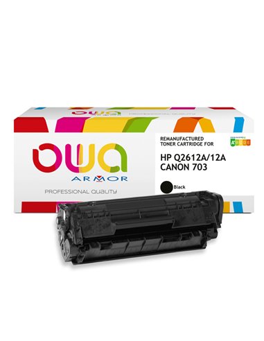 TONER NERO ARMOR PER HP LASERJET 1010 1012 1015 1020 1022 M1005 AIO 3015 K11997OW ARMOR TONER RICOSTRUITI