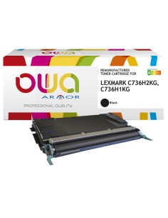 Armor Toner Compatibile per Lexmark C736H1KG Nero_12.000 pag K15182OW ARMOR TONER RICOSTRUITI