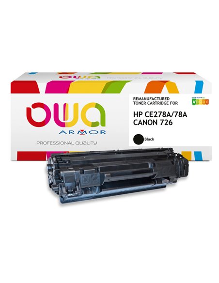 TONER NERO ARMOR PER HP LASERJET P1566, 1601 K15356OW ARMOR TONER RICOSTRUITI