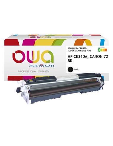 TONER NERO ARMOR PER HP LASERJET PRO CP1025 K15408 ARMOR TONER RICOSTRUITI