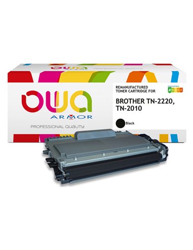 TONER NERO ARMOR PER BROTHER TN-2220 / TN-2010 K15417OW ARMOR TONER RICOSTRUITI
