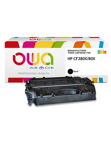 Toner Nero Armor per HP Laserjet Pro400 M401, M425 K15590OW ARMOR TONER RICOSTRUITI