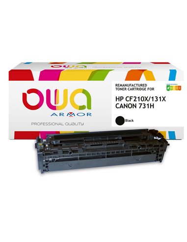 Toner Nero Armor per HP Clj Pro200 M251, M276 per 2400pag K15592OW ARMOR TONER RICOSTRUITI