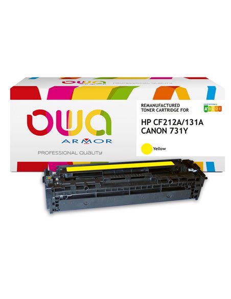 Toner Giallo Armor per HP Clj Pro200 M251, M276 K15595OW ARMOR TONER RICOSTRUITI