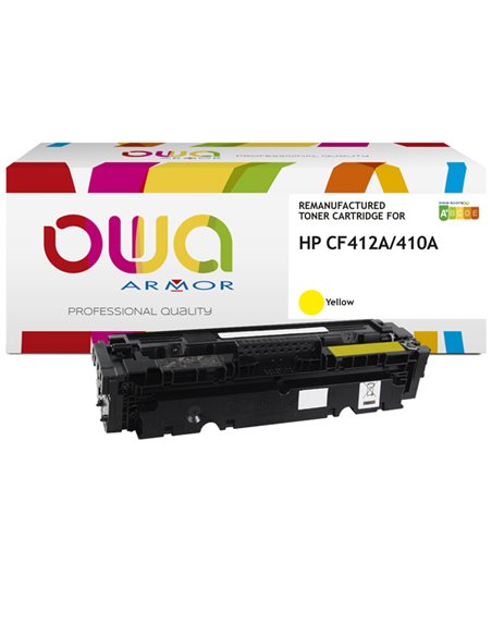 TONER GIALLO ARMOR PER HP COLOR LASERJET PRO M377 M452 M477 K15945 ARMOR TONER RICOSTRUITI