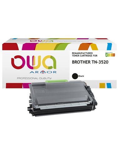 Armor Toner Compatibile Nero per Brother TN-3520 K15966OW ARMOR TONER RICOSTRUITI