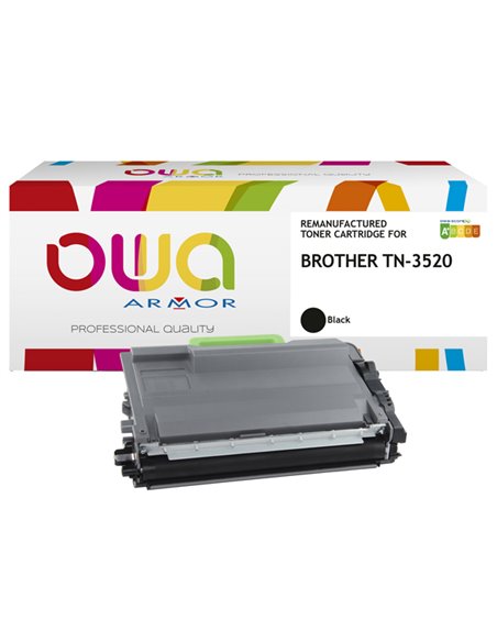 Armor Toner Compatibile Nero per Brother TN-3520 K15966OW ARMOR TONER RICOSTRUITI