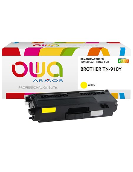 Armor Toner Compatibile Giallo per Brother TN910_9.000 pag K18072OW ARMOR TONER RICOSTRUITI