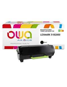Armor Toner Compatibile Nero per Lexmark 51B2000_2.500 pag K18133OW ARMOR TONER RICOSTRUITI