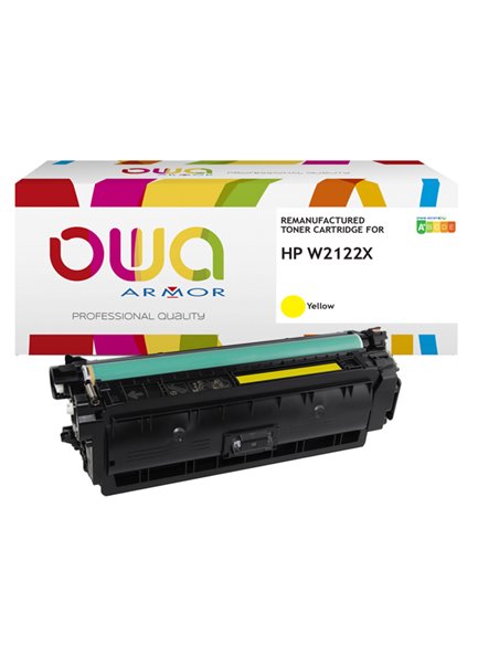 Armor Toner Giallo per Color LaserJet Pro flow M578-Pro MFP M554-Pro MFP M555 K18950OW ARMOR TONER RICOSTRUITI
