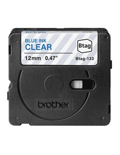 Nastro BTAG133  da 12MM blu su trasparente - lunghezza 4 m BTAG133 2