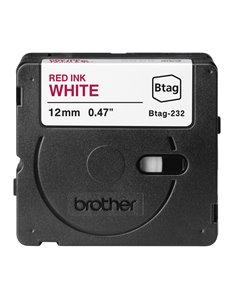 Brother Nastro BTAG232  da 12MM rosso su bianco - lunghezza 4 m BTAG232 2