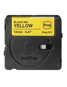 Brother Nastro BTAG631 da 12MM nero su giallo - lunghezza 4 m BTAG631 BROTHER ETICHETTE-NASTRI-TAMPONI PER ETICHETTATRICI E P... 2