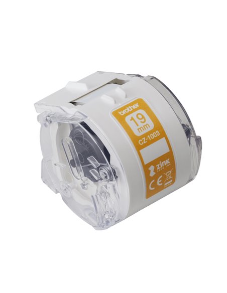NASTRO BROTHER CZ-1003 A LUNGHEZZA CONTINUA 19 mm x 5 metri CZ-1003 BROTHER ETICHETTE-NASTRI-TAMPONI PER ETICHETTATRICI E PRE...