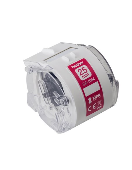 NASTRO BROTHER CZ-1004 A LUNGHEZZA CONTINUA 25 mm x 5 metri CZ-1004 BROTHER ETICHETTE-NASTRI-TAMPONI PER ETICHETTATRICI E PRE...
