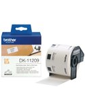 ROTOLO 800 ETICHETTE 29X62MM NERO/BIANCO IN CARTA DK-11209