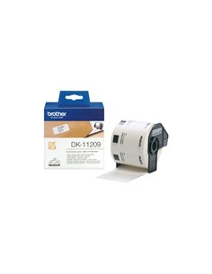 ROTOLO 800 ETICHETTE 29X62MM NERO/BIANCO IN CARTA DK-11209 2