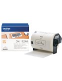 600 ETICHETTE ADESIVE IN CARTA NERO/BIANCO 102mm x 51mm DK-11240
