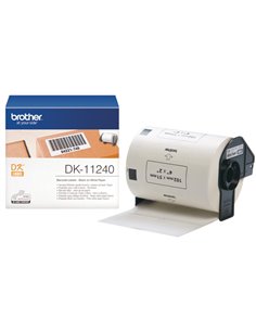 600 ETICHETTE ADESIVE IN CARTA NERO/BIANCO 102mm x 51mm DK-11240 BROTHER ETICHETTE-NASTRI-TAMPONI PER ETICHETTATRICI E PREZZA...