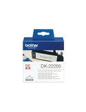ROTOLO ETICHETTA CONTINUA 62MMX30,48MT NERO/BIANCO DK22205