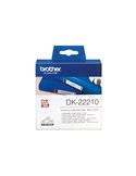 ROTOLO ETICHETTA CONTINUA 29MMX30,48MT NERO/BIANCO DK-22210