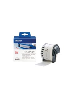 NASTRO ADES IN CARTA NERO/BIANCO 50MM - 30.48 METRI LUNGHEZZA DK22223 BROTHER ETICHETTE-NASTRI-TAMPONI PER ETICHETTATRICI E P... 2