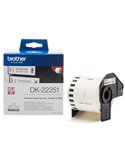 Nastro ades in carta stampa a due colori NeroRosso/Bianco 62mm - 15.26 metri lu DK22251