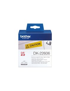 NASTRO ADES IN PELLICOLA NERO/GIALLO 62MM - 15.24 METRI LUNGHEZZA DK22606 BROTHER ETICHETTE-NASTRI-TAMPONI PER ETICHETTATRICI...