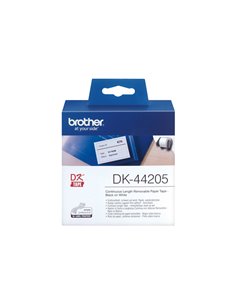 NASTRO ADESIVO IN CARTA 62MM X 30,48MT NERO/BIANCO DK-44205 BROTHER ETICHETTE-NASTRI-TAMPONI PER ETICHETTATRICI E PREZZATRICI