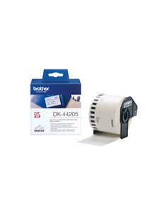 NASTRO ADESIVO IN CARTA 62MM X 30,48MT NERO/BIANCO DK-44205 BROTHER ETICHETTE-NASTRI-TAMPONI PER ETICHETTATRICI E PREZZATRICI 2