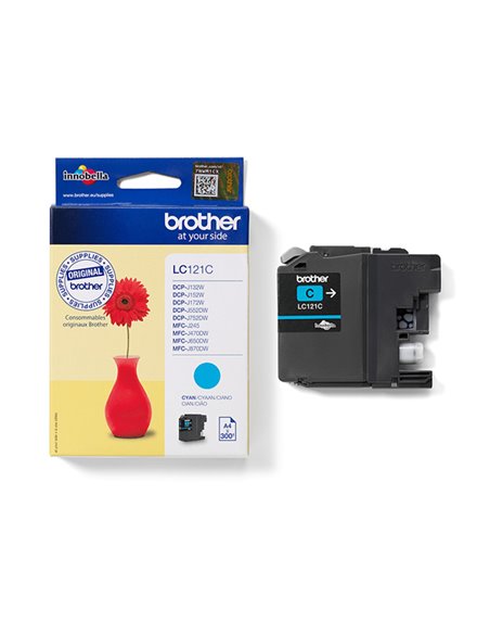 CARTUCCIA CIANO LC-121C DCP-J552DW MFC-J470DW MFC-J650DW LC-121C BROTHER INKJET