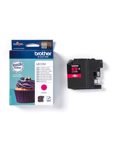 CARTUCCIA MAGENTA MFC-J4410DW MFC-J4510DW BASSA CAPACITA' LC-123M BROTHER INKJET