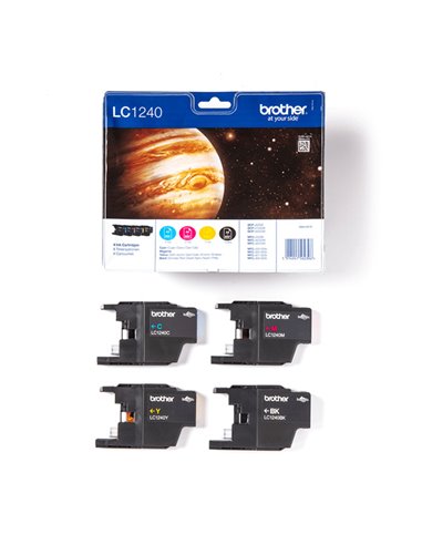 VALUE PACK CARTUCCIA NERA CIANO MAGENTA GIALLO MFC- J6910 MFC- J6710 MFC J6910 LC1240VAL BP BROTHER INKJET