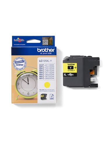 CARTUCCIA GIALLO MFC-J4410DW MFC-J4510DW ALTA CAPACITA' LC-125XLY BROTHER INKJET