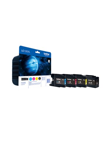 VALUE PACKCARTUCCIA NERO CIANO MAGENTA GIALLO MFC- J6910 MFC- J6710 MFC J6910 LC1280XLVALBP BROTHER INKJET