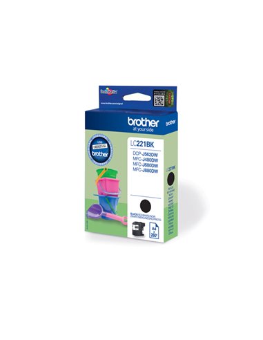 CARTUCCIA NERO PER MFC-J480DW DCP-J562DW 260PAG LC221BK BROTHER INKJET