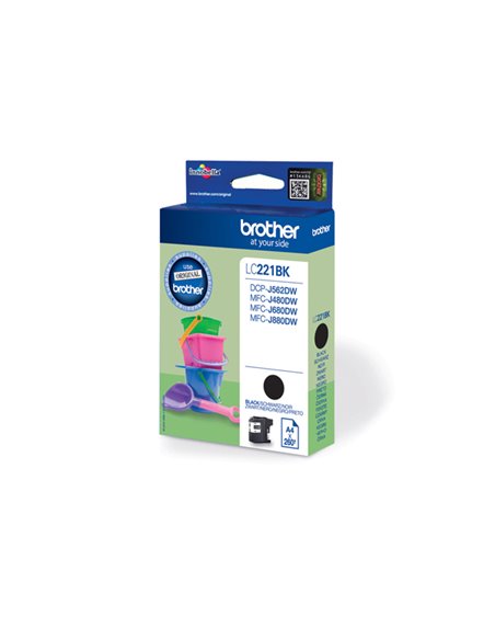 CARTUCCIA NERO PER MFC-J480DW DCP-J562DW 260PAG LC221BK BROTHER INKJET
