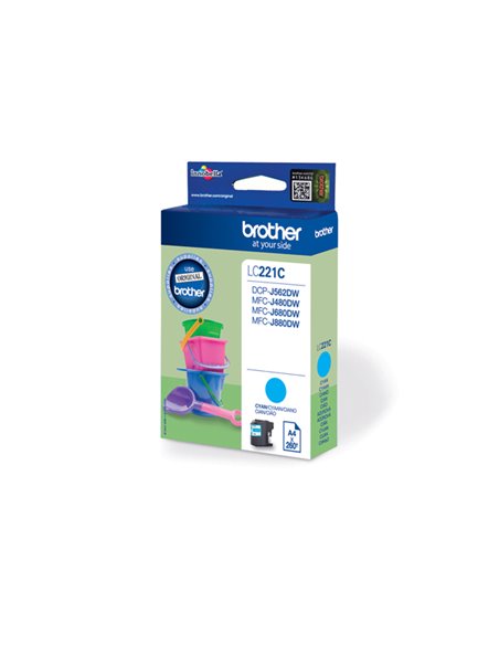 CARTUCCIA CIANO PER MFC-J480DW DCP-J562DW 260PAG LC221C BROTHER INKJET