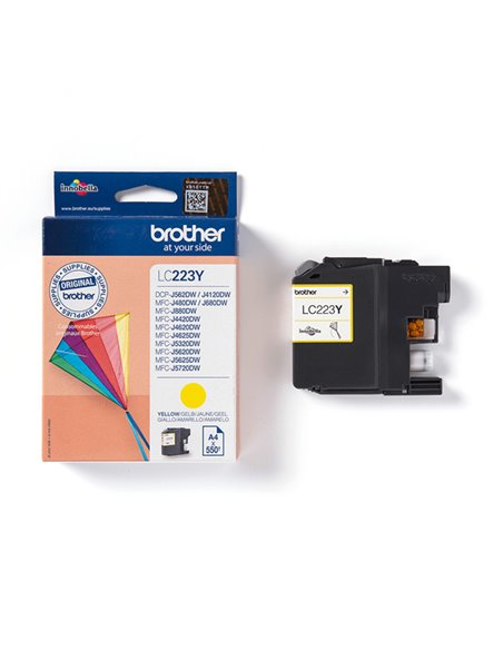 CARTUCCIA GIALLO LC-223Y MFC-J4420W-4620DW MFC-J532DW-5620DW MFC J5720DW LC223Y BROTHER INKJET