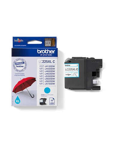 CARTUCCIA CIANO LC225XLC MFC-J4420W-4620DW MFC-J532DW-5620DW MFC J5720DW LC225XLC BROTHER INKJET