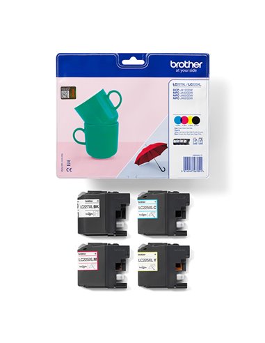 VALUE PACK NERO CIANO MAGENTA GIALLO LC227XL LC227XLVAL BROTHER INKJET