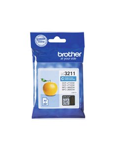 Cartuccia ciano per DCP-J772DW, DCP-J774DW, MFC-J890DW 200 pag LC3211C BROTHER INKJET