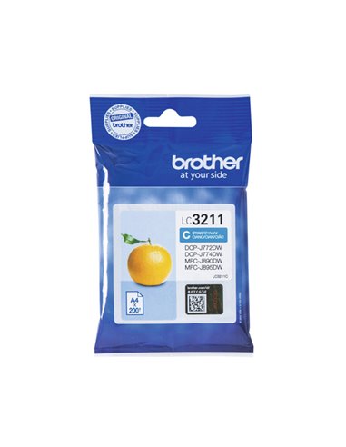 Cartuccia ciano per DCP-J772DW, DCP-J774DW, MFC-J890DW 200 pag LC3211C BROTHER INKJET